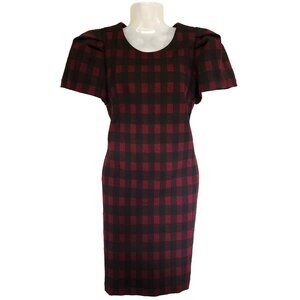 Like New Super Cute CALVIN KLEIN Plaid Bodycon Dress Size 6